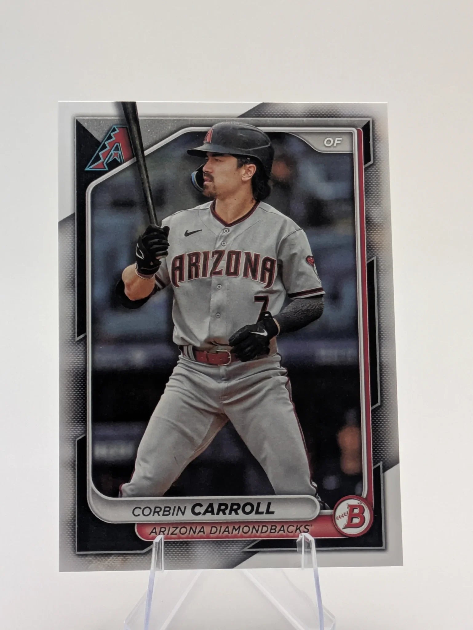 Baseball trading card of Corbin Carroll Arizona Diamondbacks Bowman Base