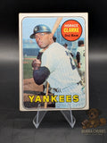 vintage Baseball trading card of Horace Clarke of the New York Yankees topps chewing gum base