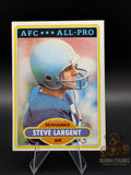 Vintage football trading card of Steve Largent topps chewing gum AFC All-Pro insert