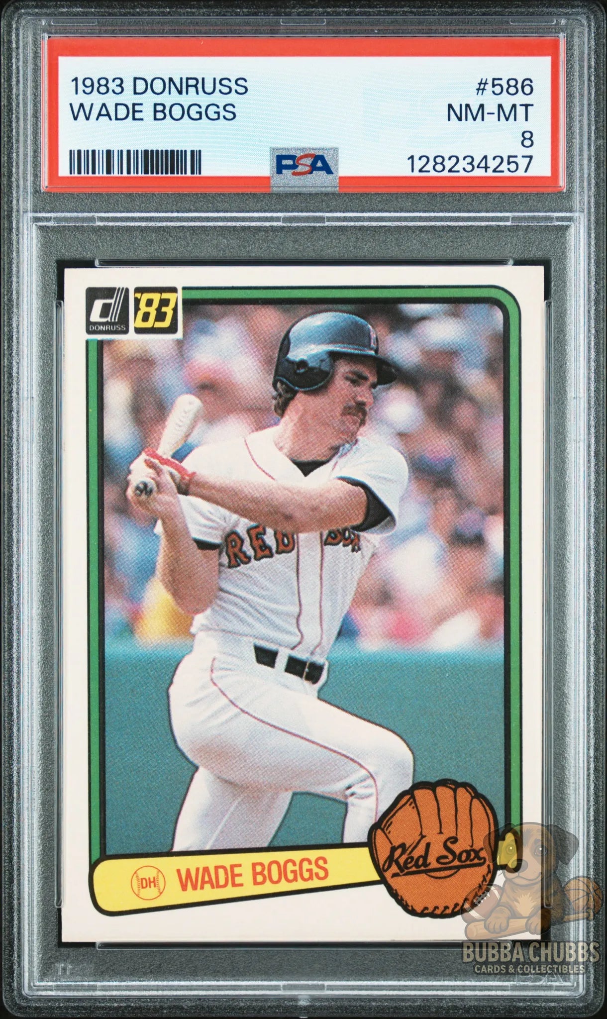 psa 8 graded baseball trading card 1983 Donruss Wade Boggs 