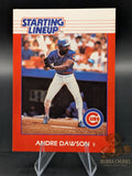 Baseball trading card of Andre Dawson from the Chicago Cubs Kenner  Starting Lineup 