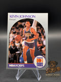Basketball trading card of Kevin Johnson with Phoenix Suns NBA hoops forward misprint