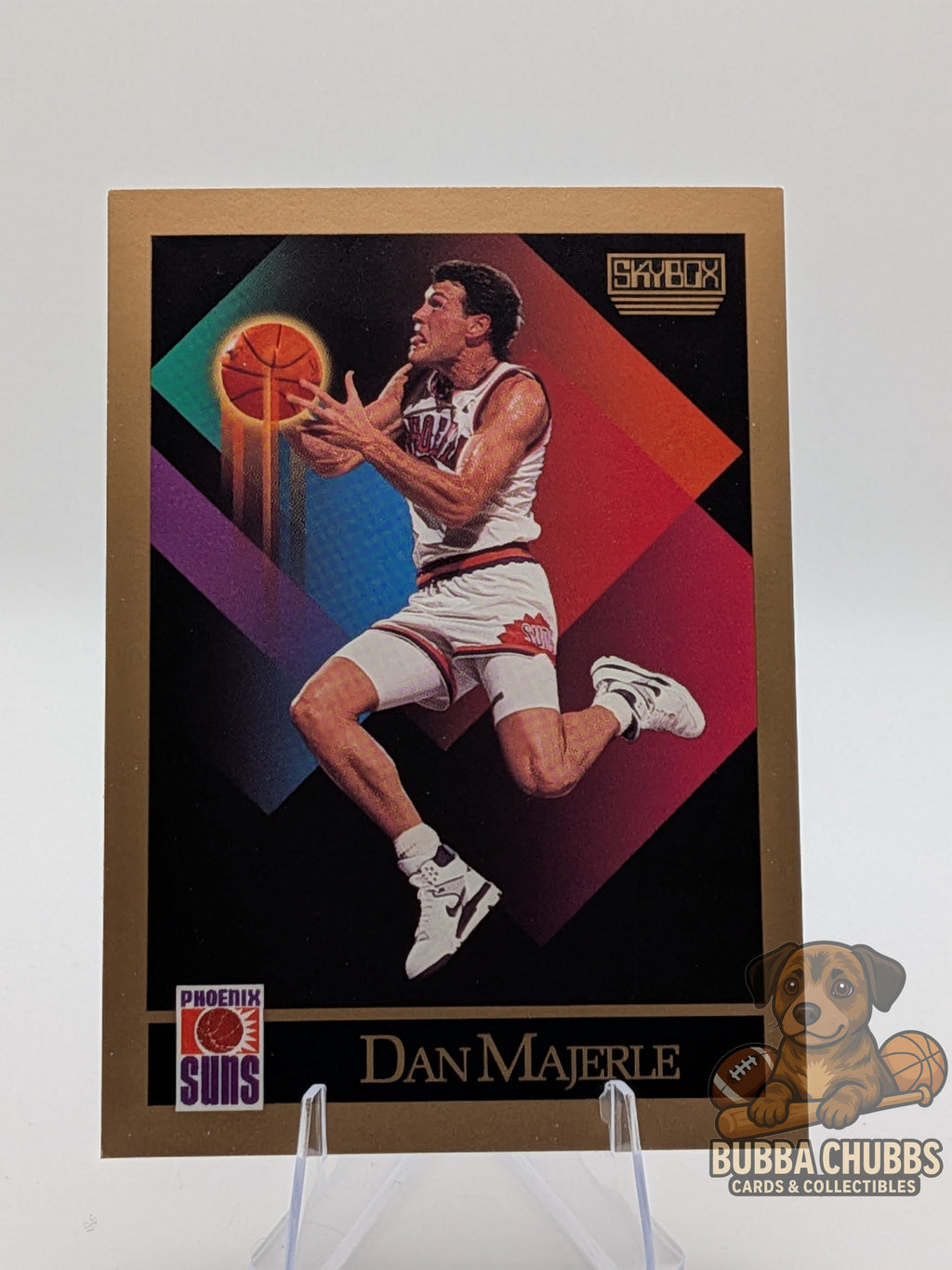Basketball trading card of Dan Majerle  of the Phoenix Suns Skybox early modern 
