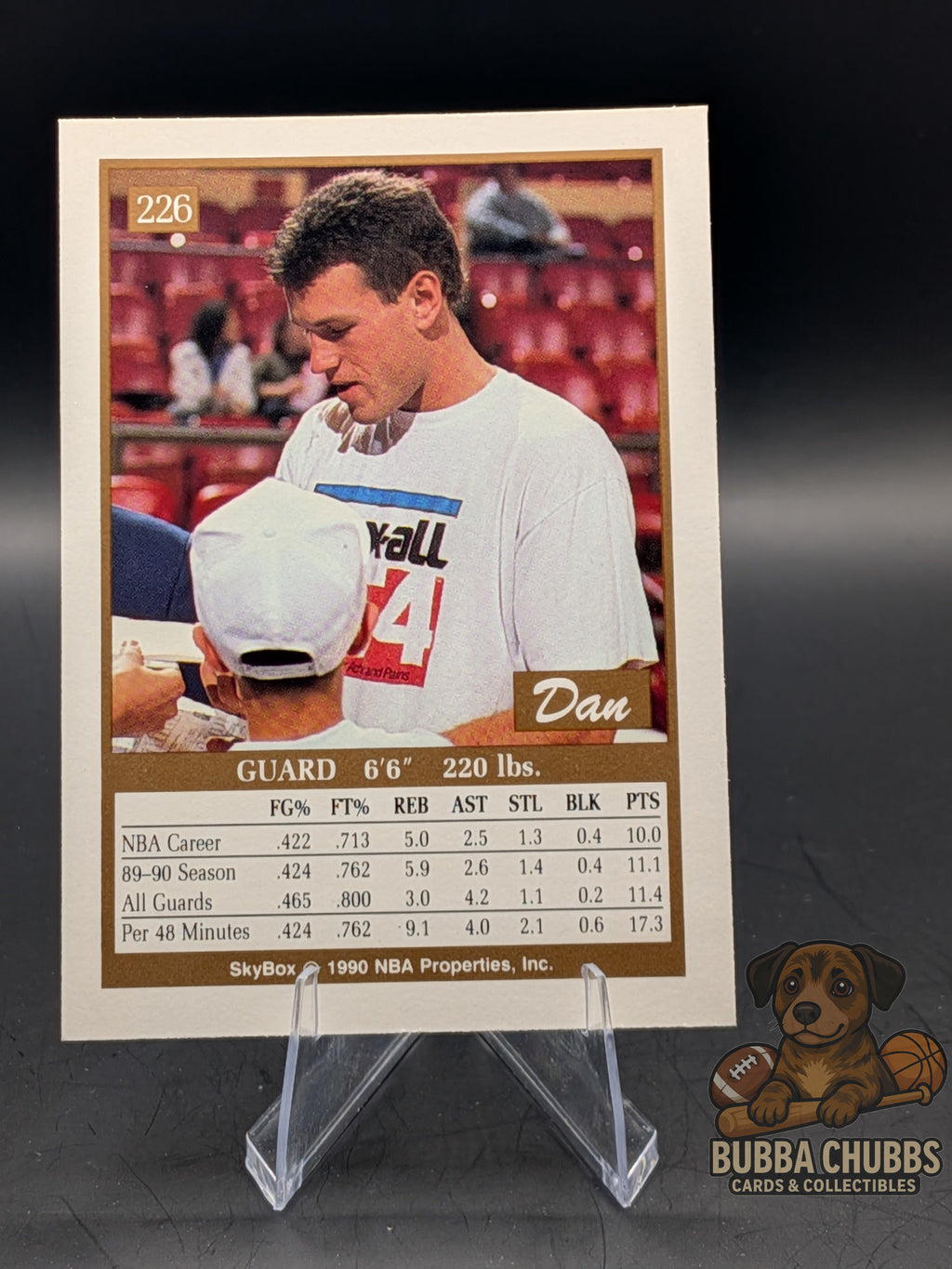 Basketball trading card of Dan Majerle  of the Phoenix Suns Skybox early modern 