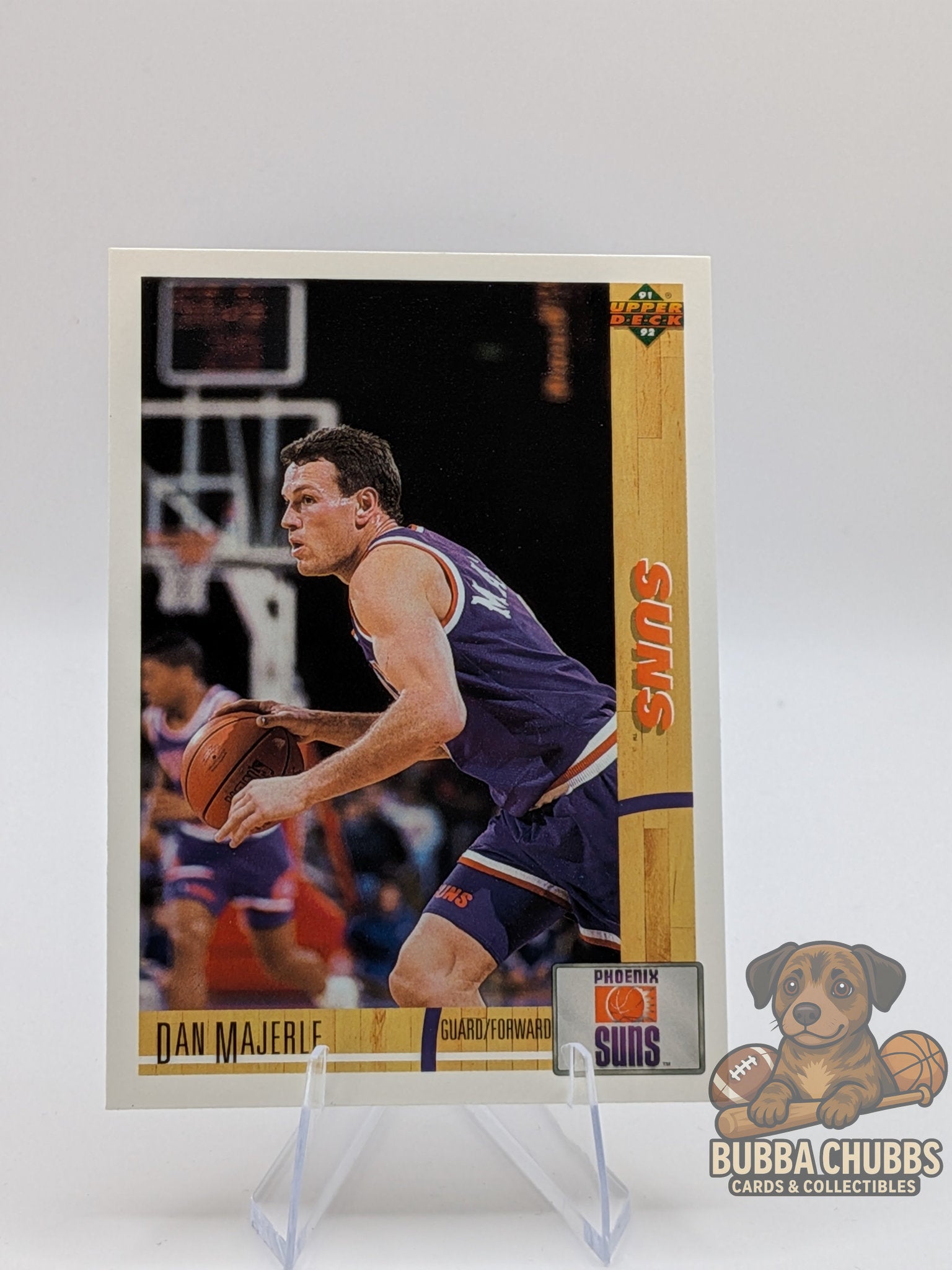 basketball trading card featuring dan majerle upper deck 90's era