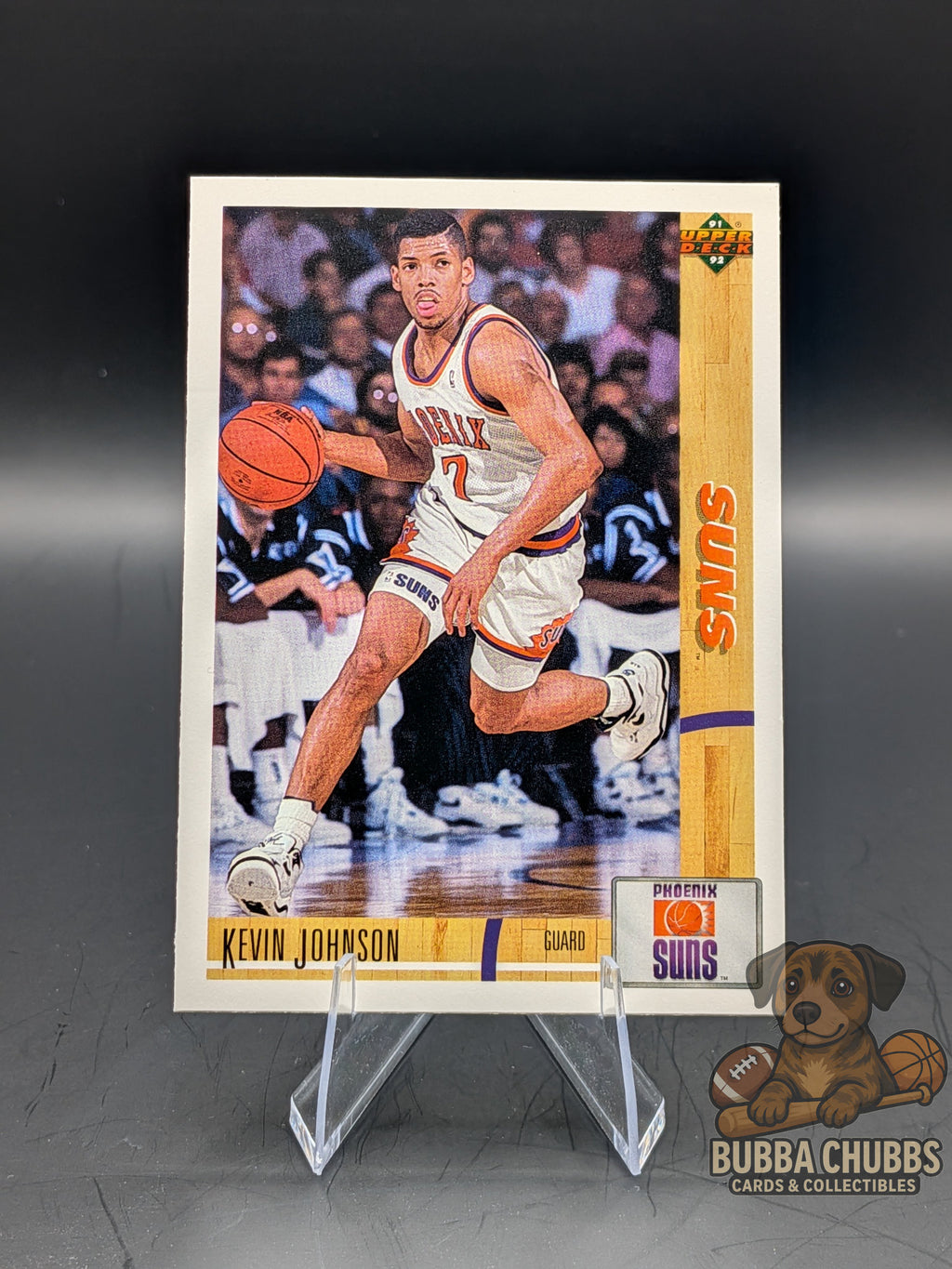 Basketball trading card featuring Kevin Johnson of the Phoenix Suns upper deck 