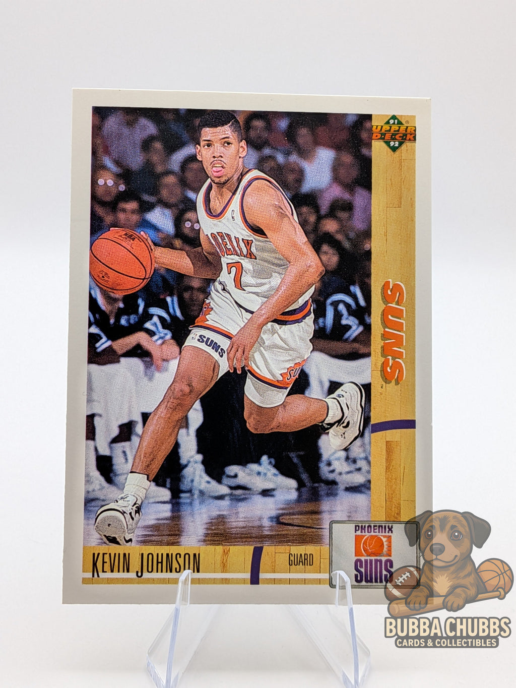 Basketball trading card featuring Kevin Johnson of the Phoenix Suns upper deck 