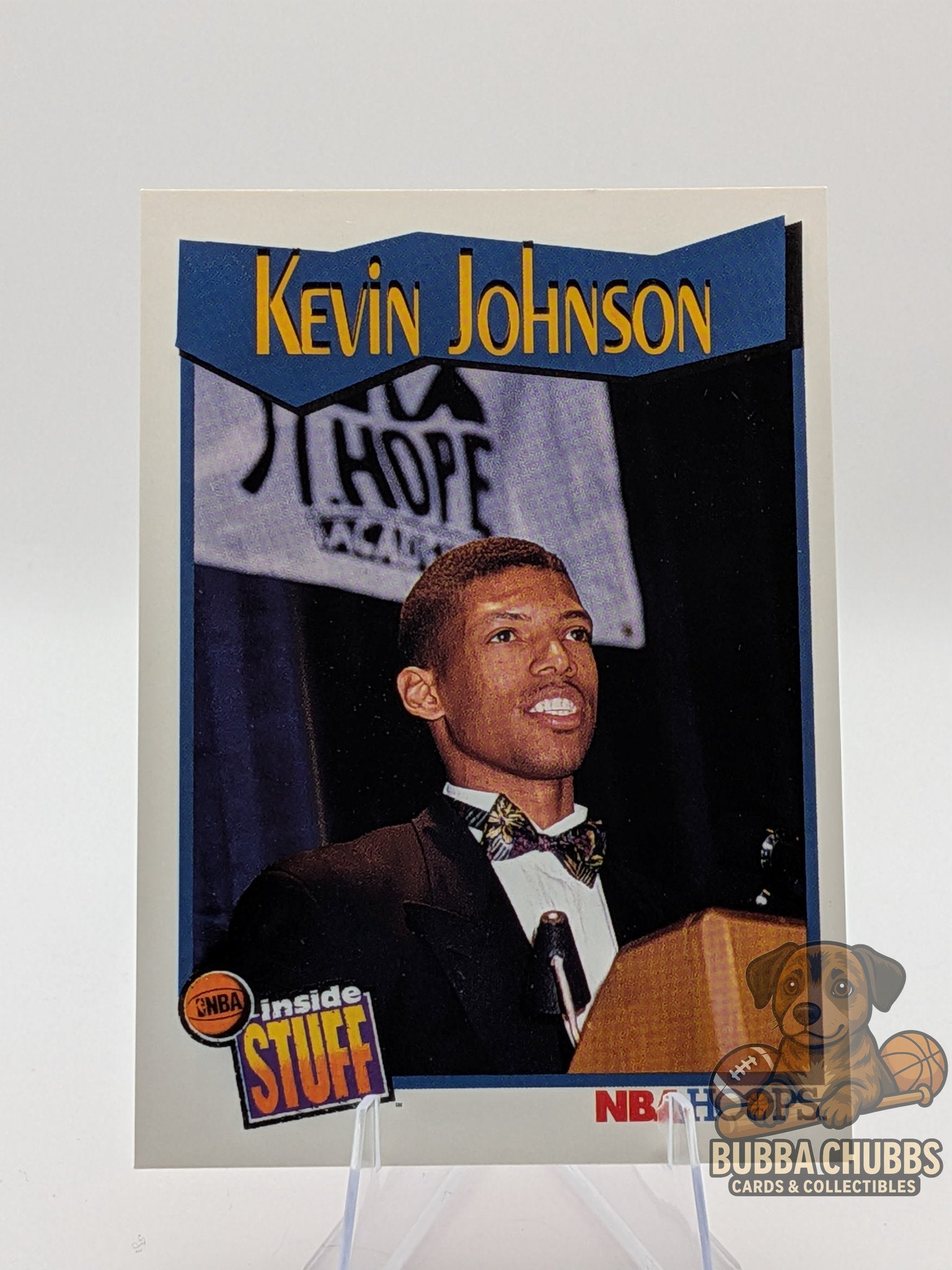 Basketball trading card Kevin Johnson NBA Hoops inside stuff insert