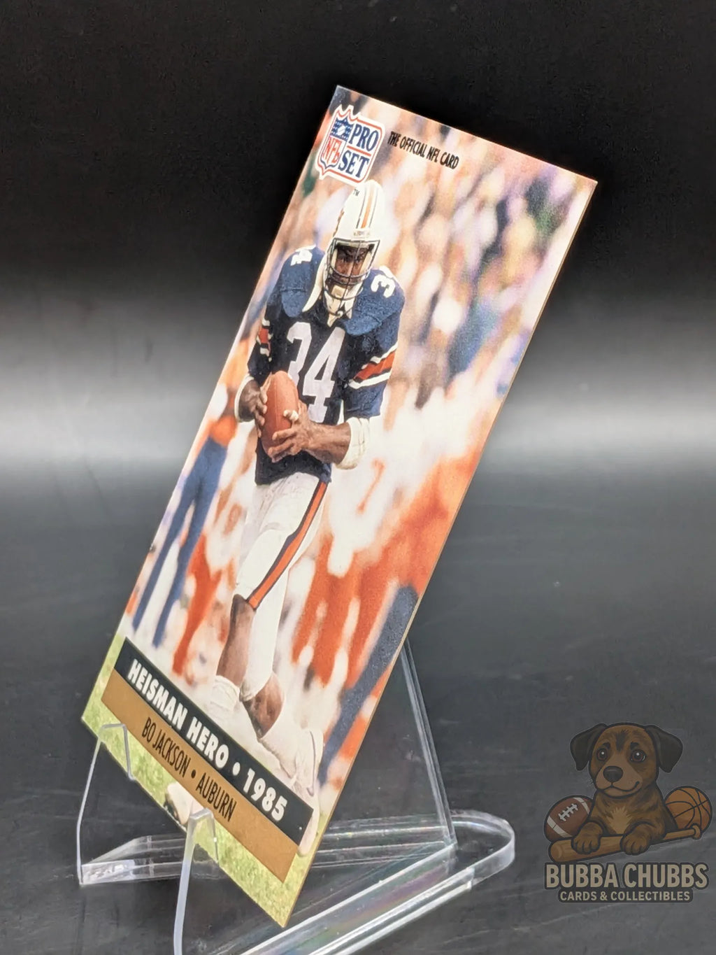Vintage 1991 Football trading card featuring Heisman Hero Bo Jackson nfl pro set