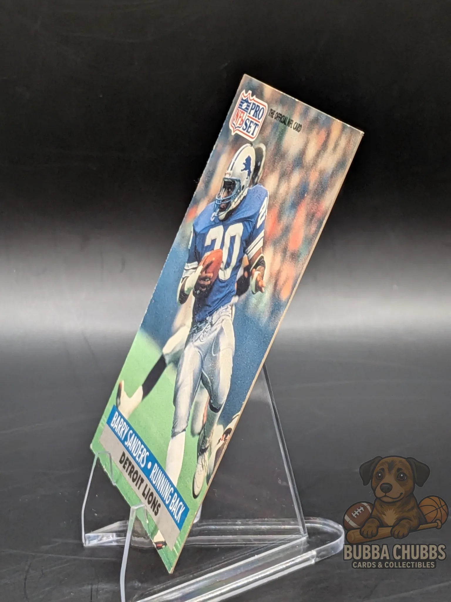 Vintage Football trading card featuring Barry Sanders of the Detroit Lions nfl pro set