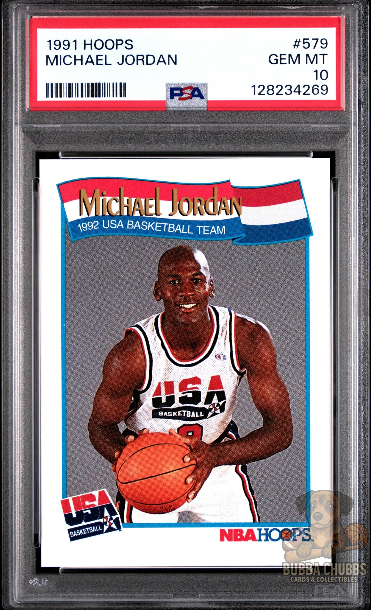 1991 Hoops Michael Jordan trading  graded psa 10