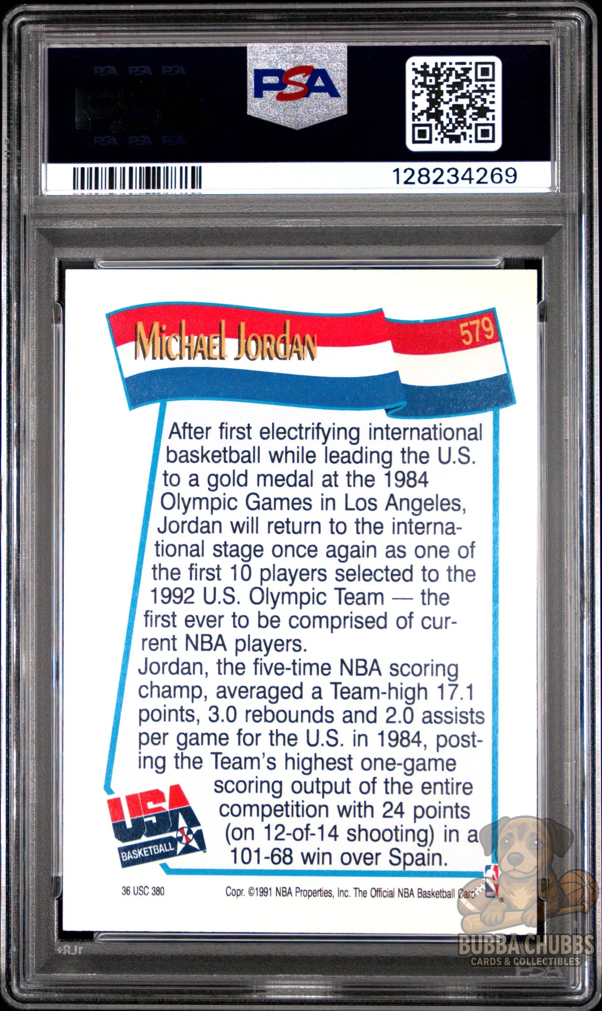 1991 Hoops Michael Jordan trading  graded psa 10