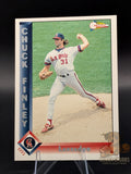 90's era Baseball trading card of Chuck Finley pacific trading company Primera Edicion en Espanol