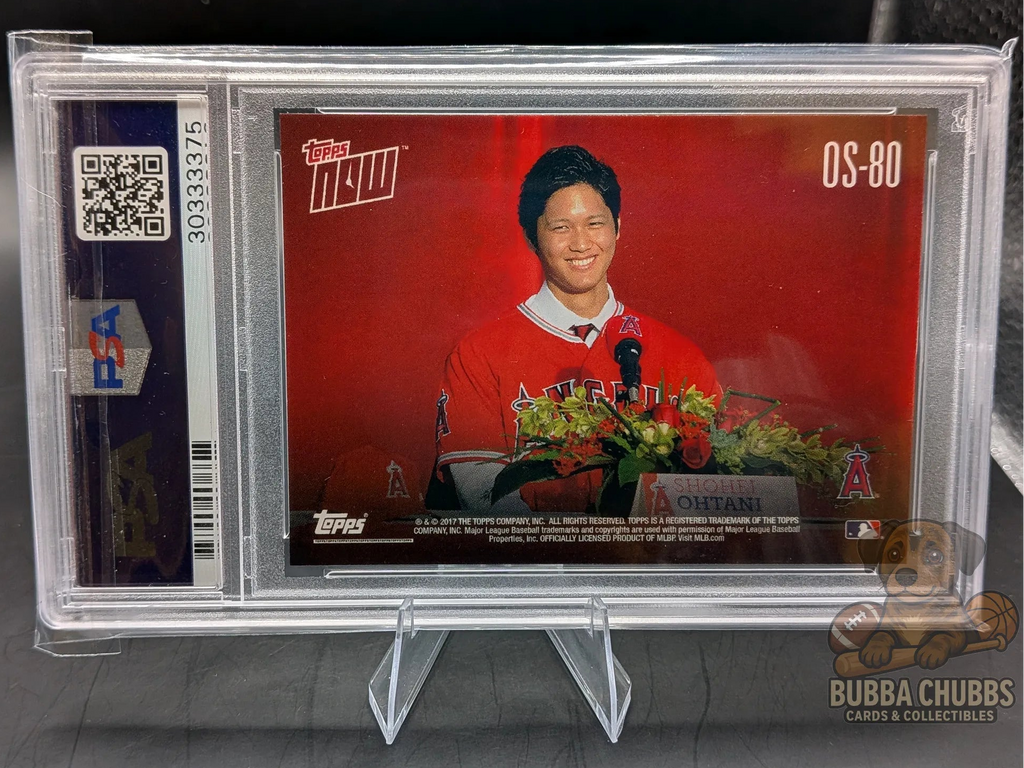 baseball trading card psa graded 9 topps now off season insert shohei ohtani of the los angeles angels