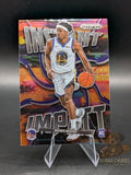 Basketball trading card featuring  moses moody rookie cards instant impact panini prizm