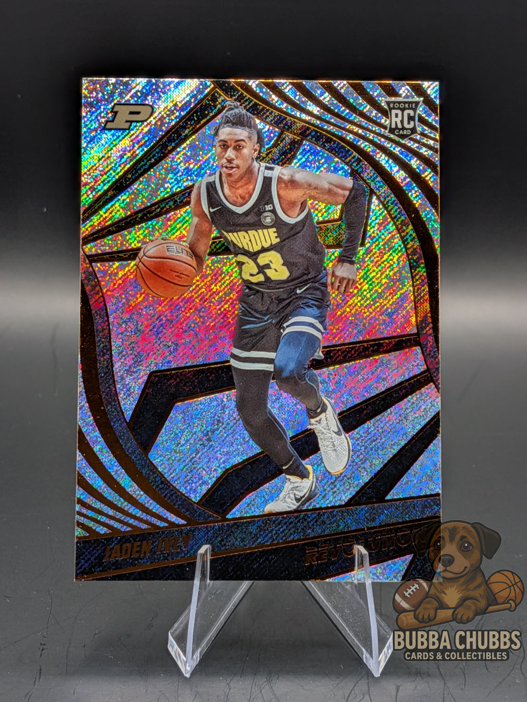 basketball trading card featuring rookie Jaden Ivey panini revolution parallel