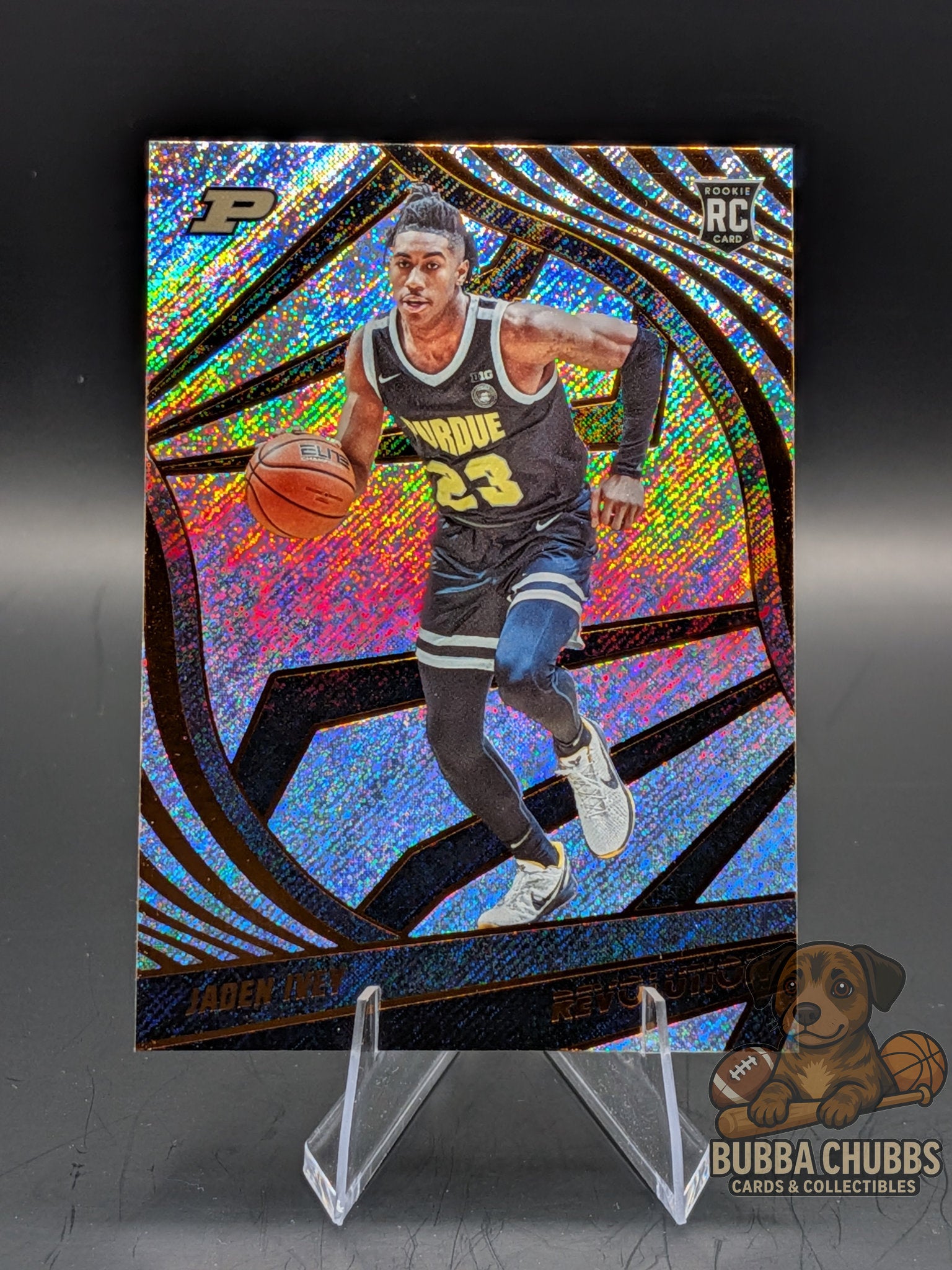 basketball trading card featuring rookie Jaden Ivey panini revolution parallel