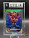 Basketball trading card of Jalen Green topps chrome green refractor parallel BGS graded 8