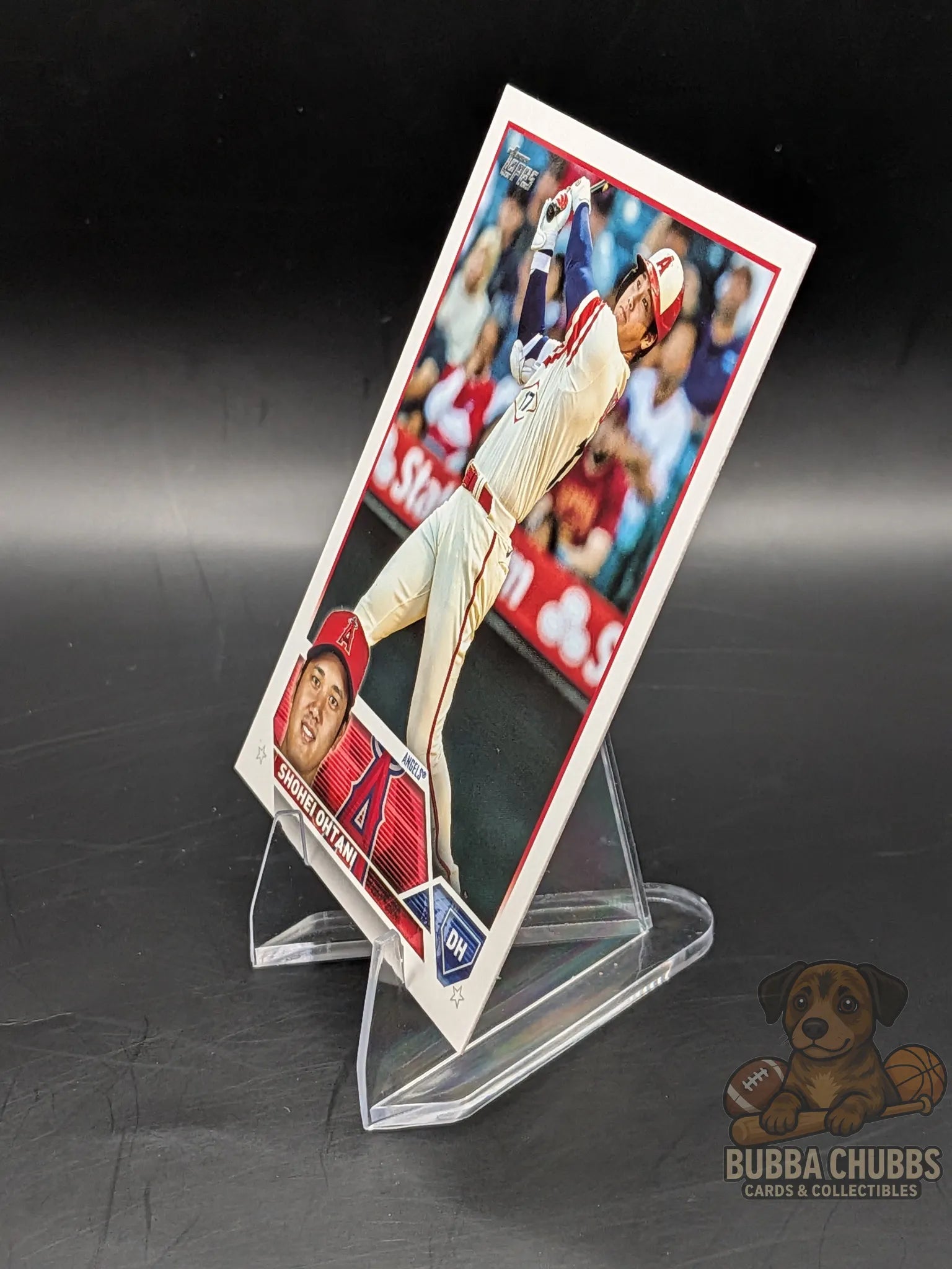 Baseball trading card featuring shohei ohtani topps series two 