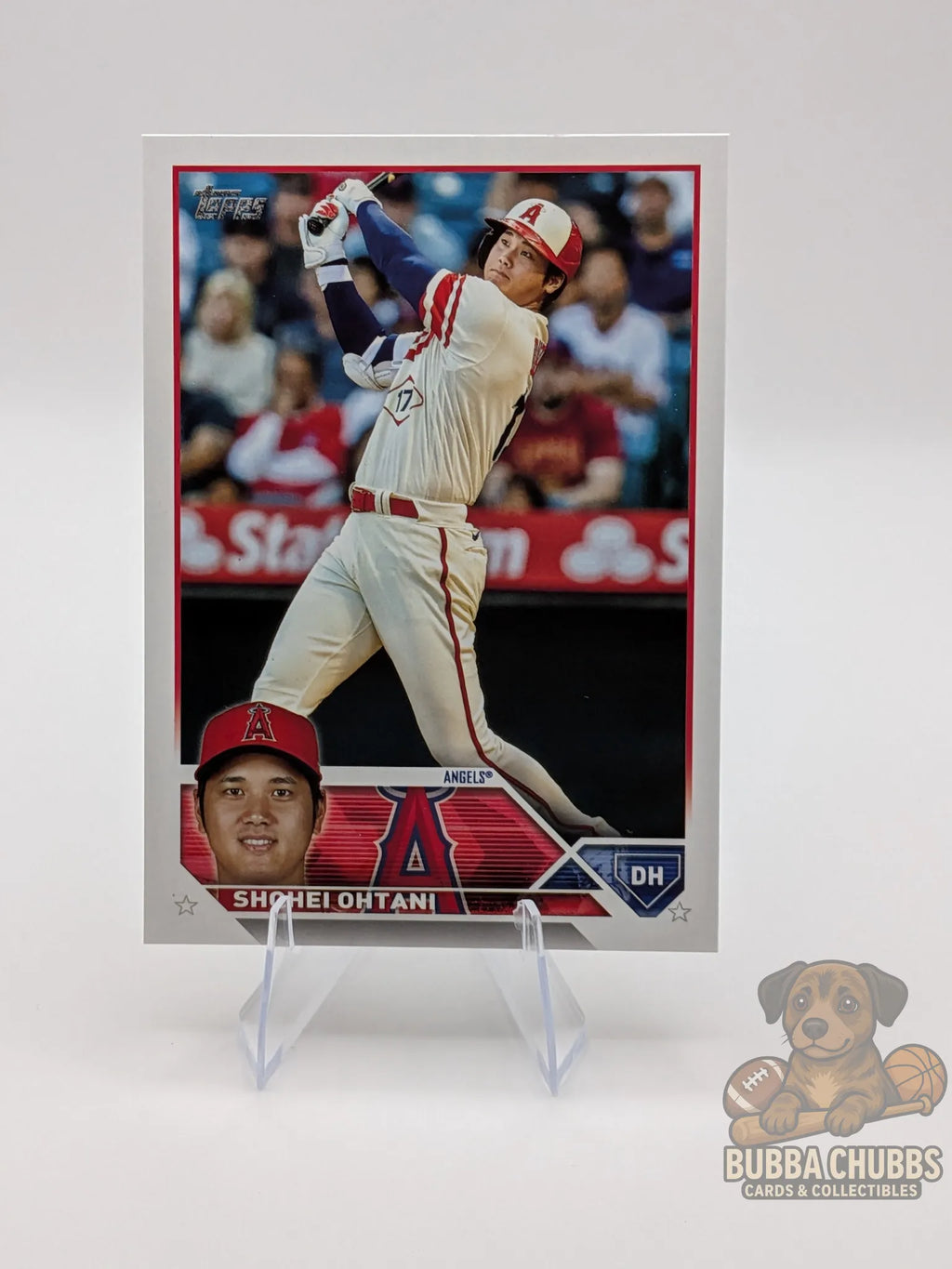 Baseball trading card featuring shohei ohtani topps series two 