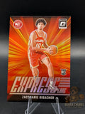 Basketball trading card featuring rookie Zaccharie risacher of the atlanta hawks panini donruss express lane 