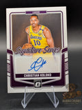 basketball trading card of christian koloko of the LA Lakers panini donruss optic signature series