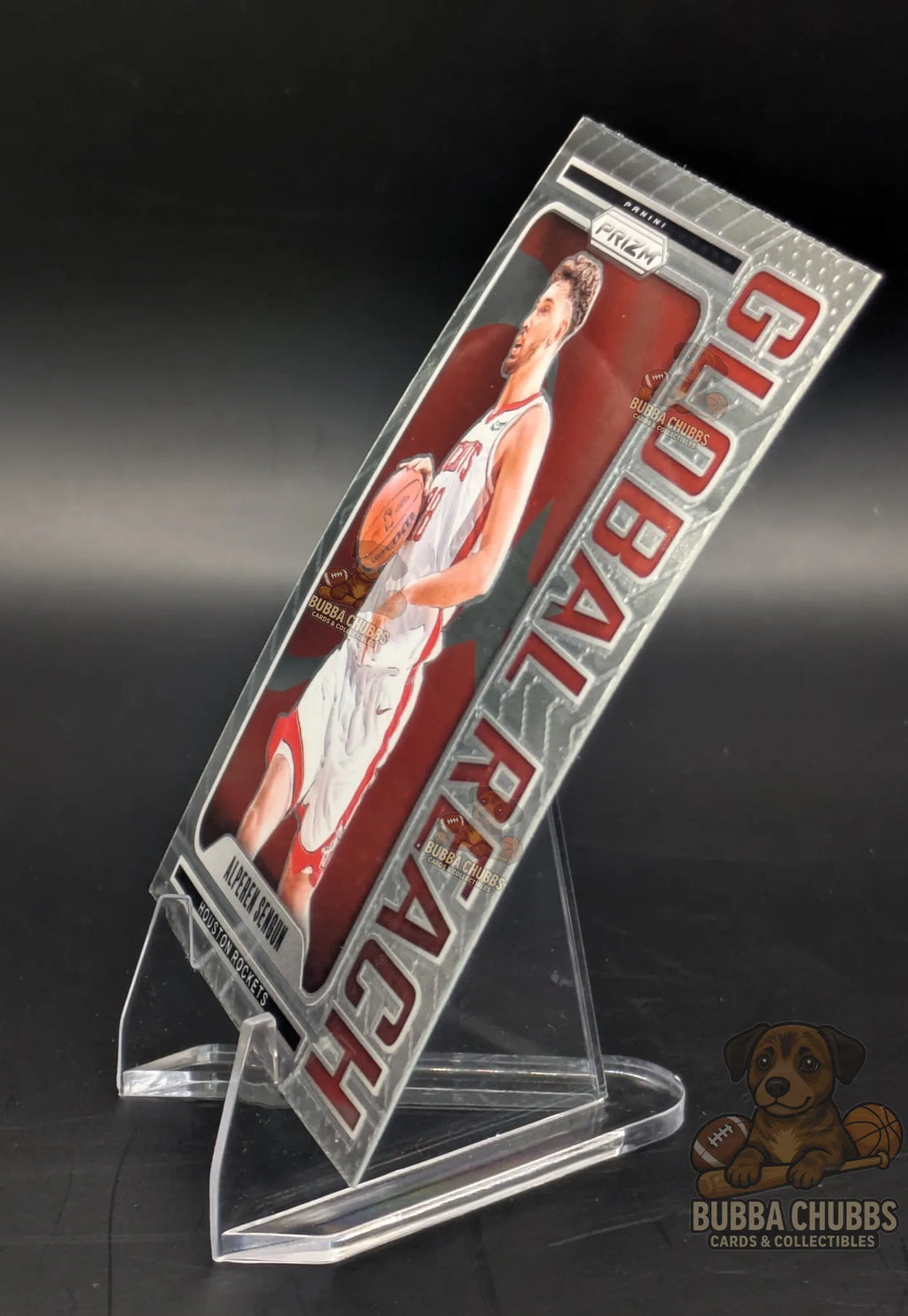 Basketball trading card featuring Alperen Sengun of the Houston Rockets Panini Prizm Global Reach Subset Parallel