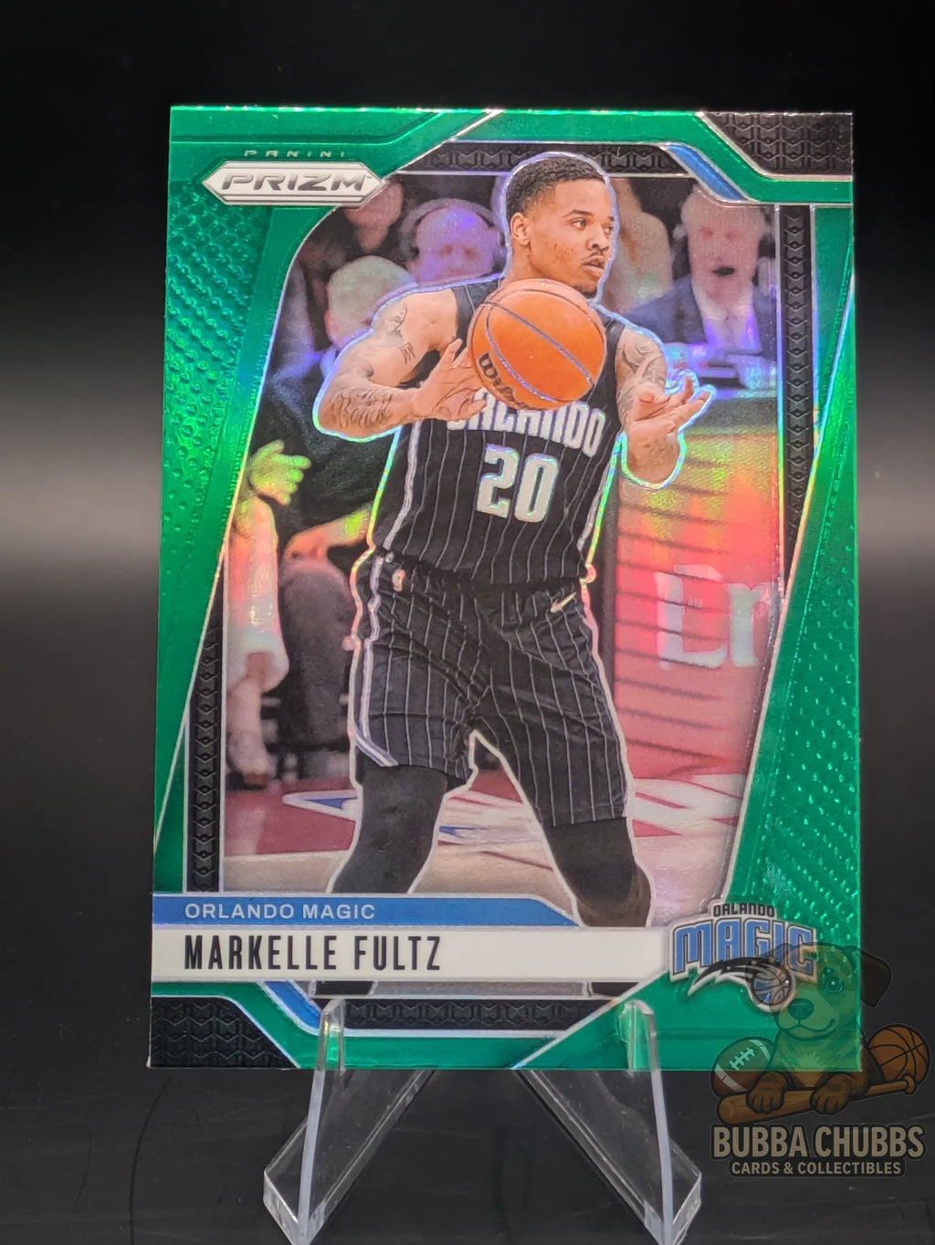 Basketball trading card featuring Markelle Fultz of the Orlando Magic Panini Prizm Green Parallel