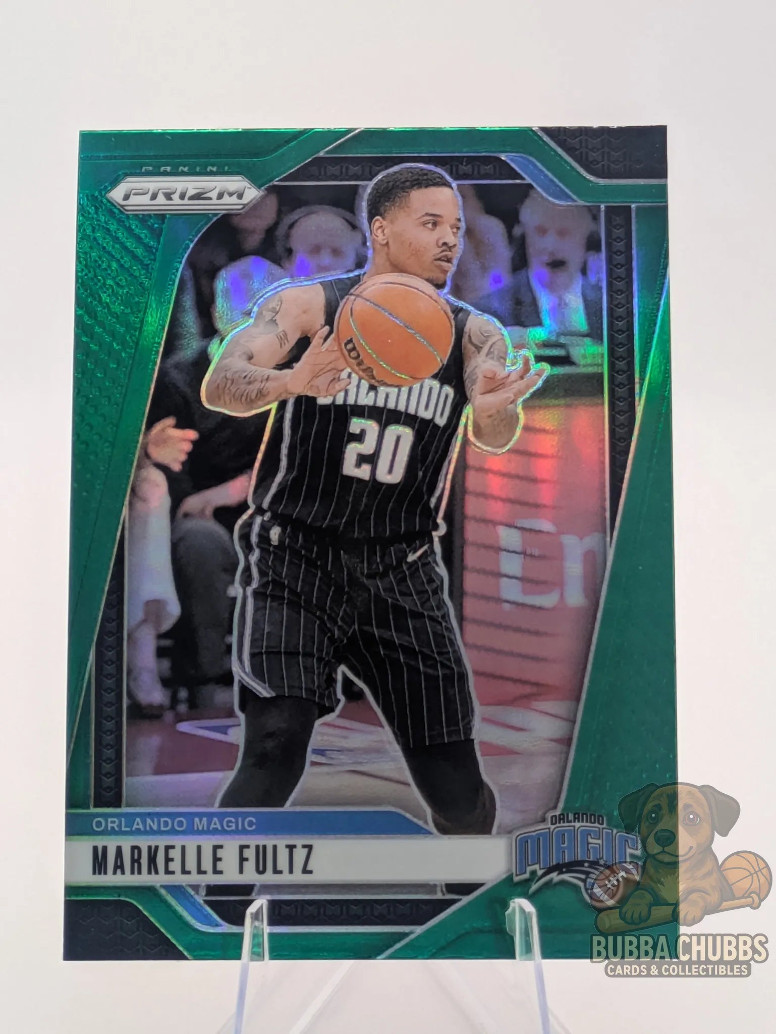 Basketball trading card featuring Markelle Fultz of the Orlando Magic Panini Prizm Green Parallel