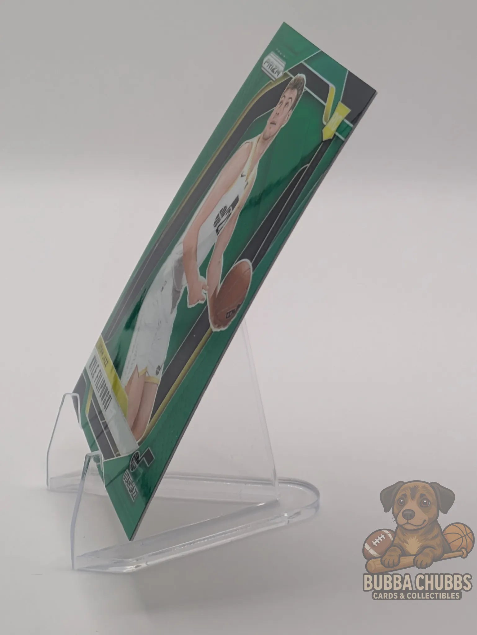 Basketball rookie trading card featuring Kyle Filipowski of the Utah Jazz Panini Prizm Green Parallel