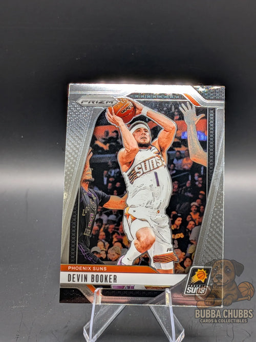 Basketball trading card featuring Devin Booker of the Phoenix Suns panini prizm