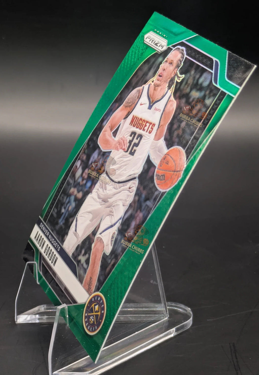 Basketball Trading Card of Aaron Gordon Panini Prizm Green parallel 2024 Denver Nuggets