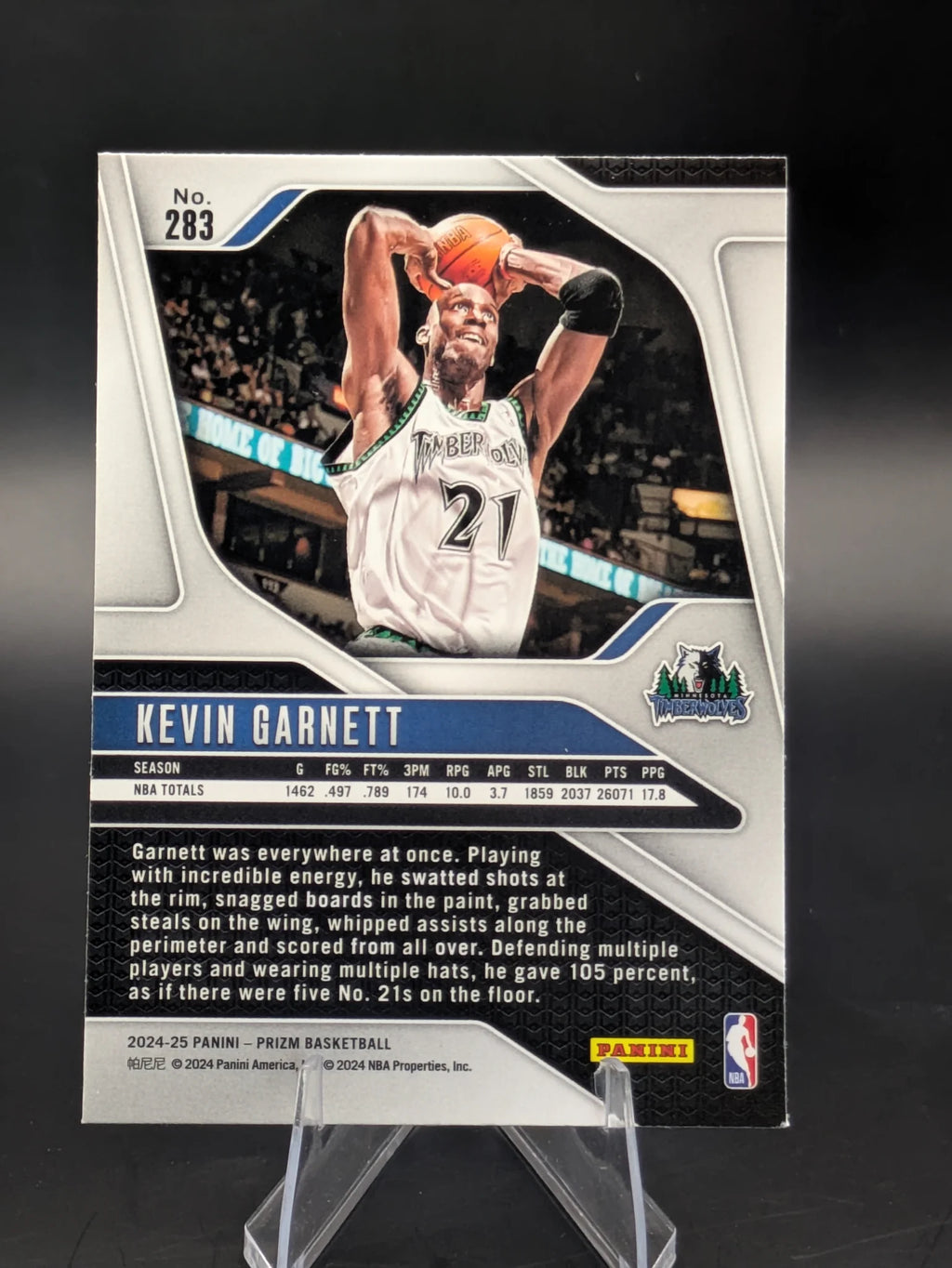 2024 Panini Prizm Silver Kevin Garnett Legends #283