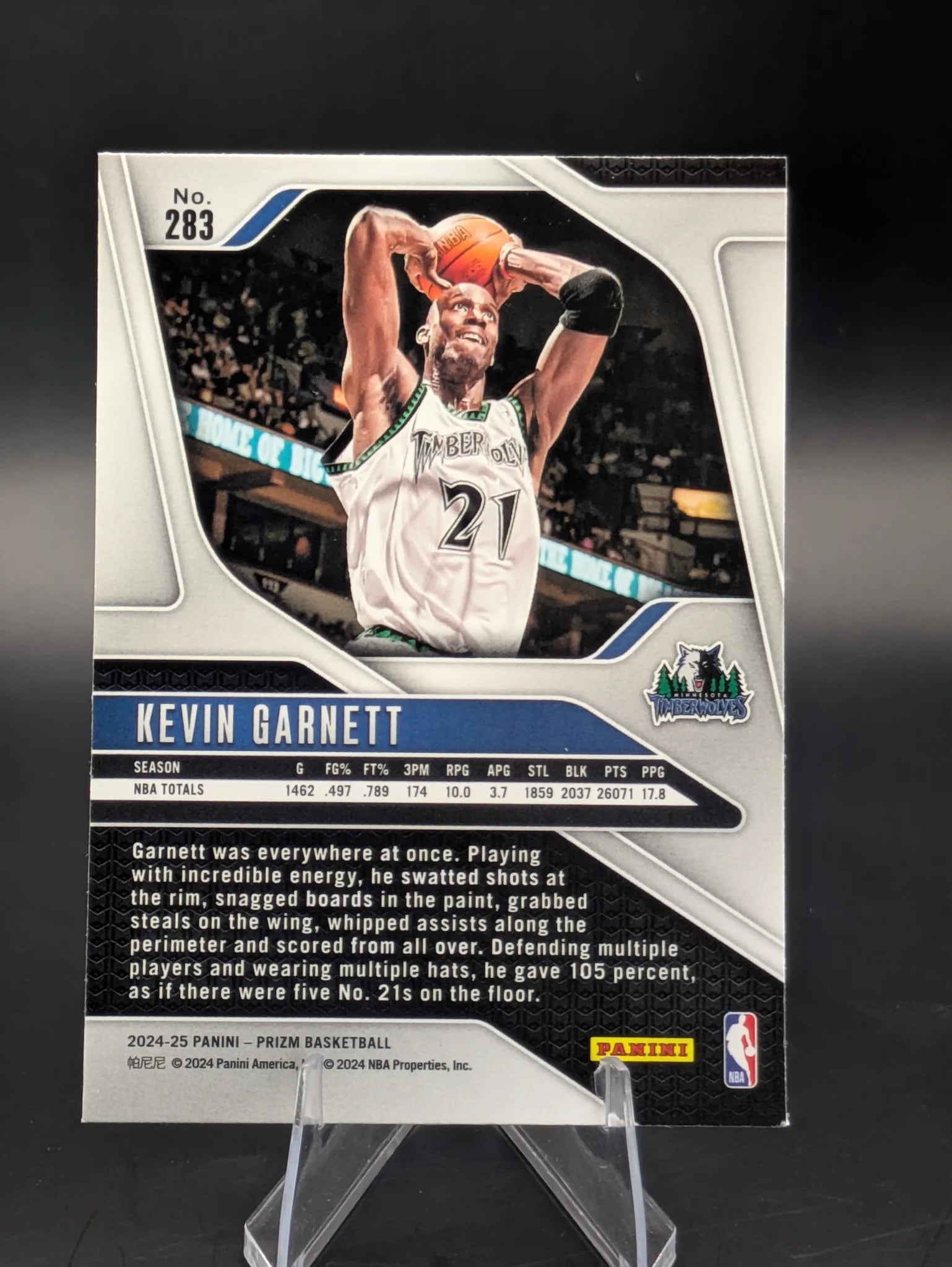 2024 Panini Prizm Silver Kevin Garnett Legends #283