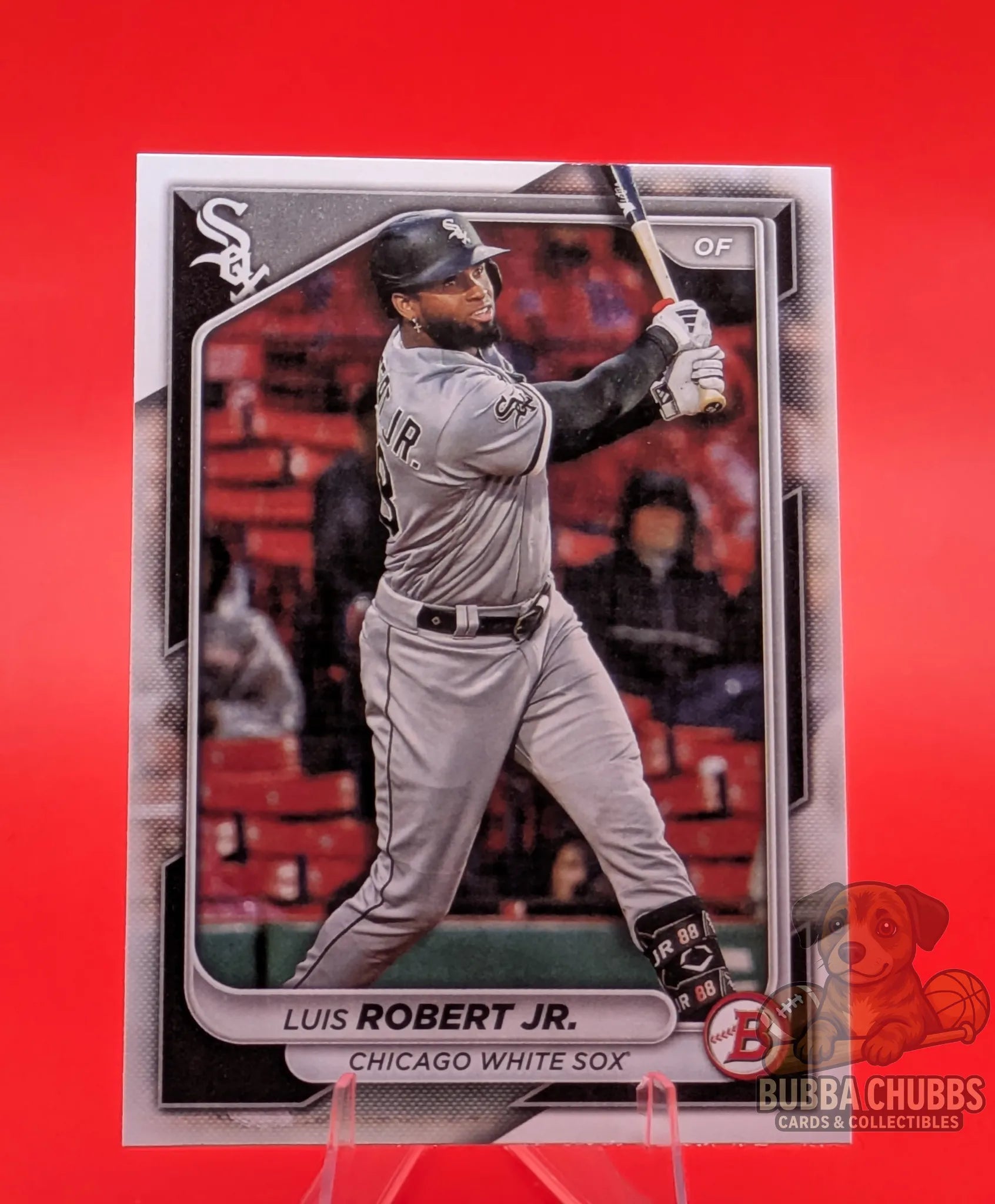 Baseball trading card of Luis Robert Jr. from the Chicago White Sox bowman base