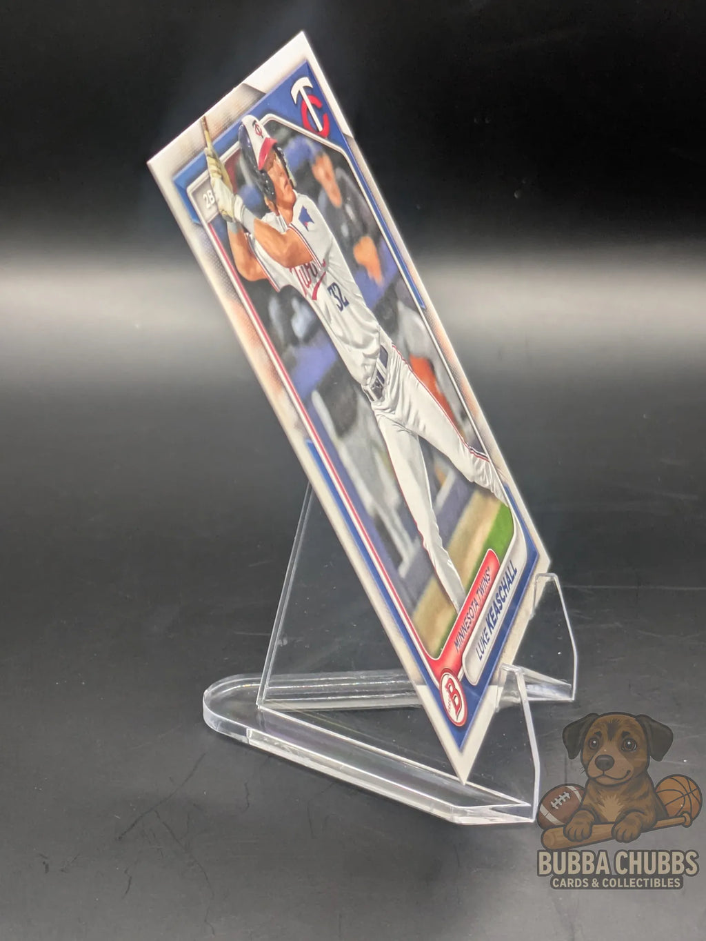 Baseball trading card of Luke Keaschall  from the Minnesota Twins bowman prospect base