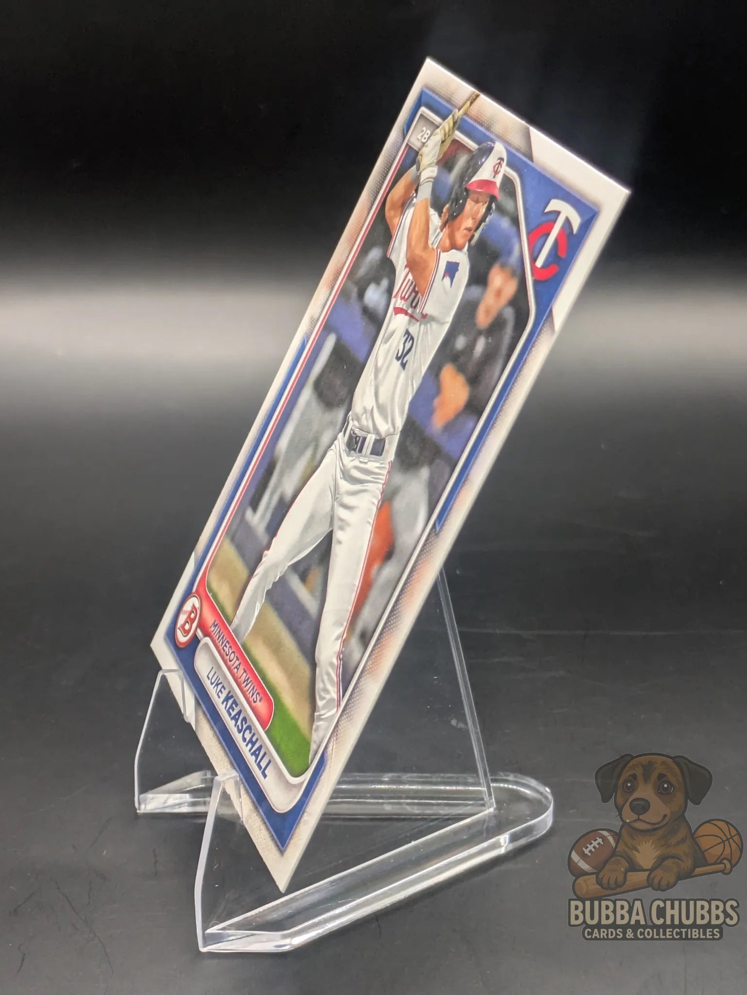 Baseball trading card of Luke Keaschall  from the Minnesota Twins bowman prospect base