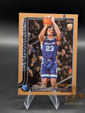Basketball trading card of rookie Cedric Coward with the Memphis Grizzlies topps numbered 0269 of 2025 gold parallel