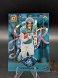 Football trading card of Travis Hunter from the Jacksonville Jaguars panini donruss rated rookie retro insert