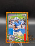 Football trading card of Jahmyr Gibbs of the Detroit Lyons panini score-a-treat halloween parallel