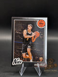 Basketball trading card featuring Egor Demin of the New York Nets topps rookie 45th anniversary insert silver parallel