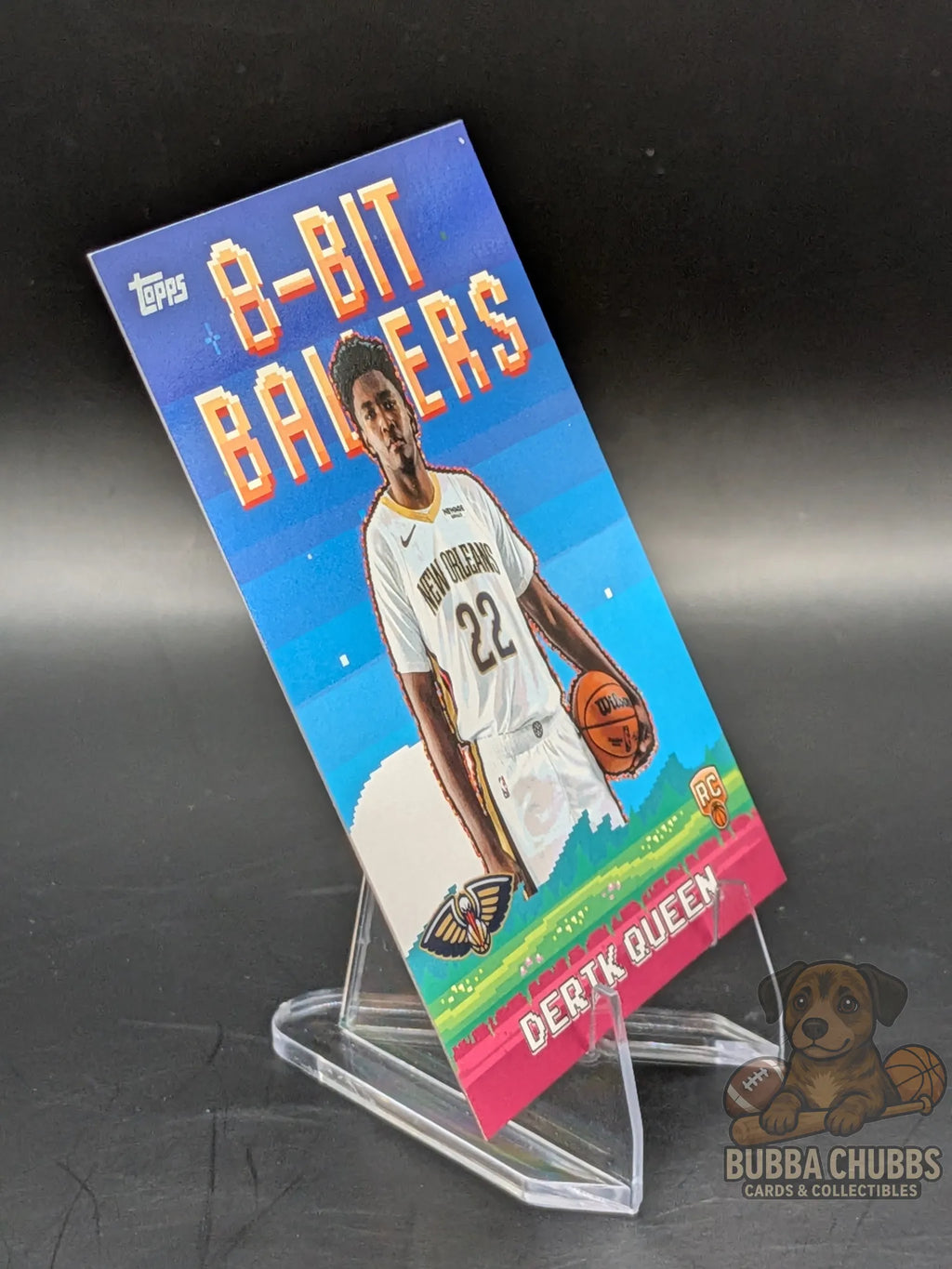 basketball rookie Trading card '8-Bit Ballers' Derik Queen of the New Orleans Pelicans topps