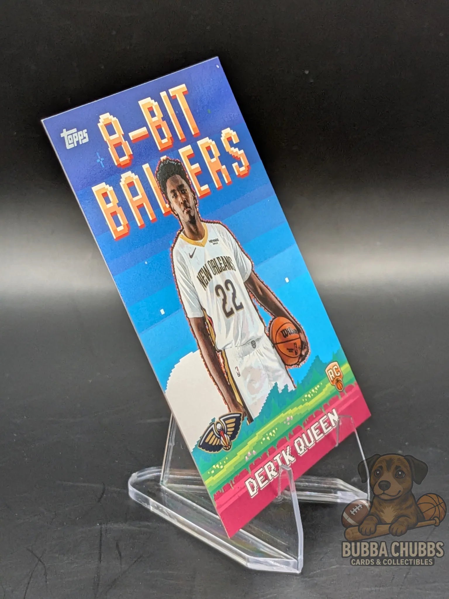 basketball rookie Trading card '8-Bit Ballers' Derik Queen of the New Orleans Pelicans topps
