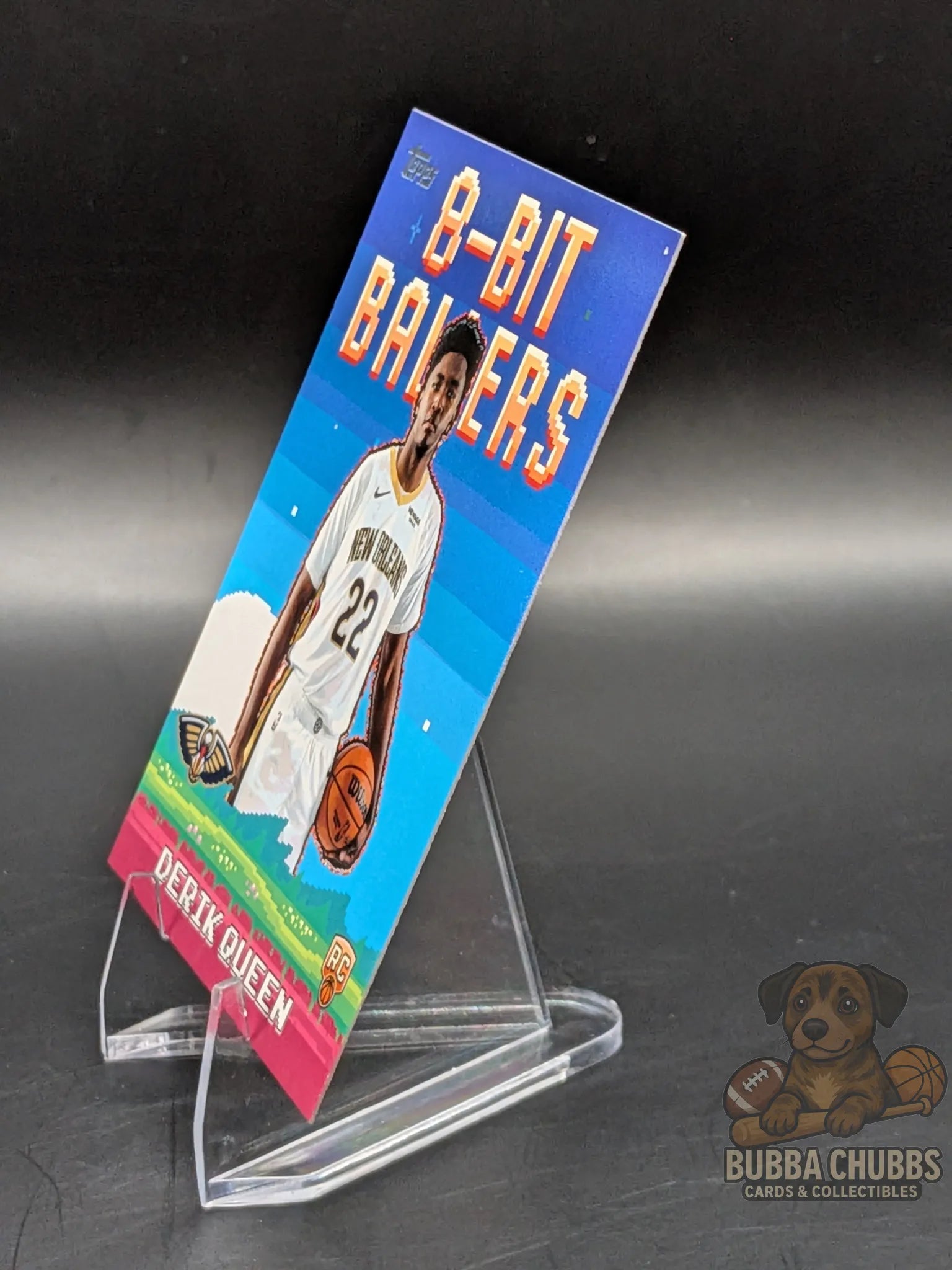 basketball rookie Trading card '8-Bit Ballers' Derik Queen of the New Orleans Pelicans topps