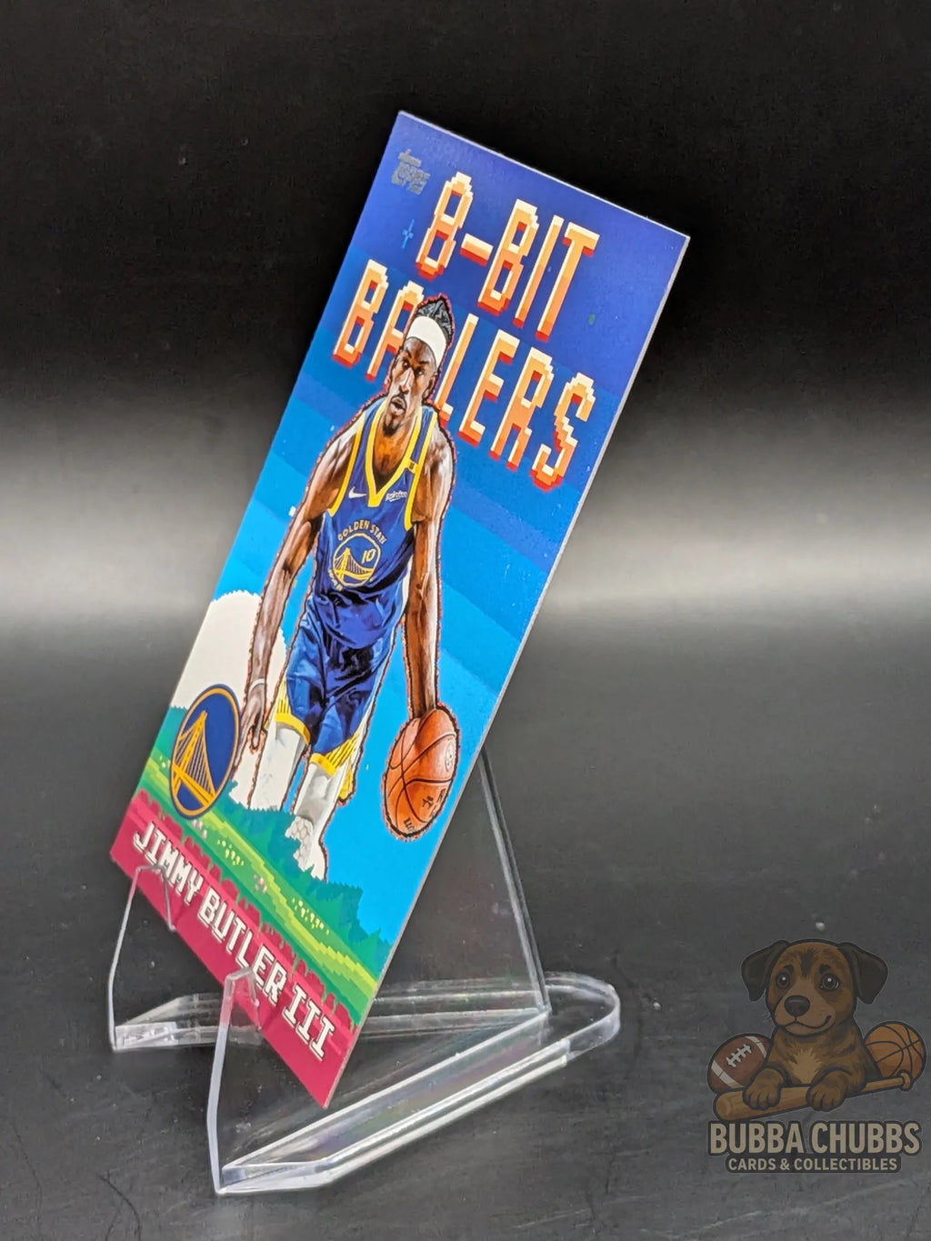 basketball trading card featuring jimmy Butler III of the Golden State Warriors topps "8-bit baller"