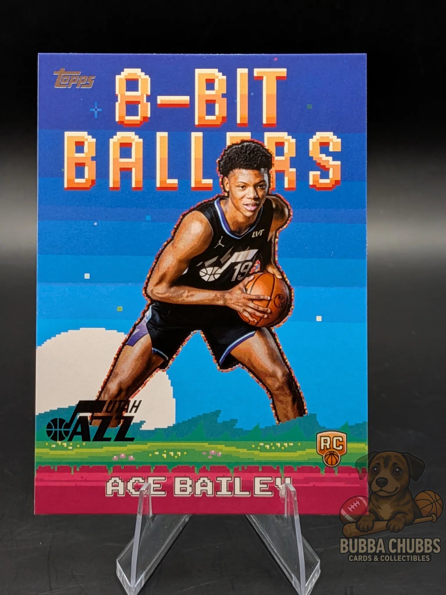 basketball rookie Trading card featuring Ace Bailey of the Utah Jazz topps
