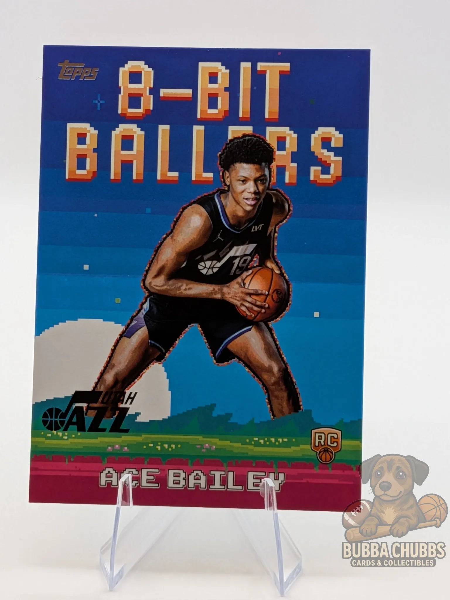 basketball rookie Trading card featuring Ace Bailey of the Utah Jazz topps