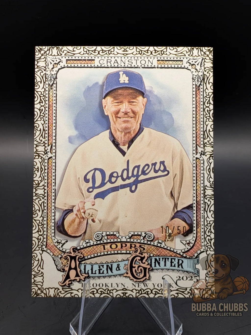 Non-sports trading card topps allen & ginter bryan cranston gold filagree numbered