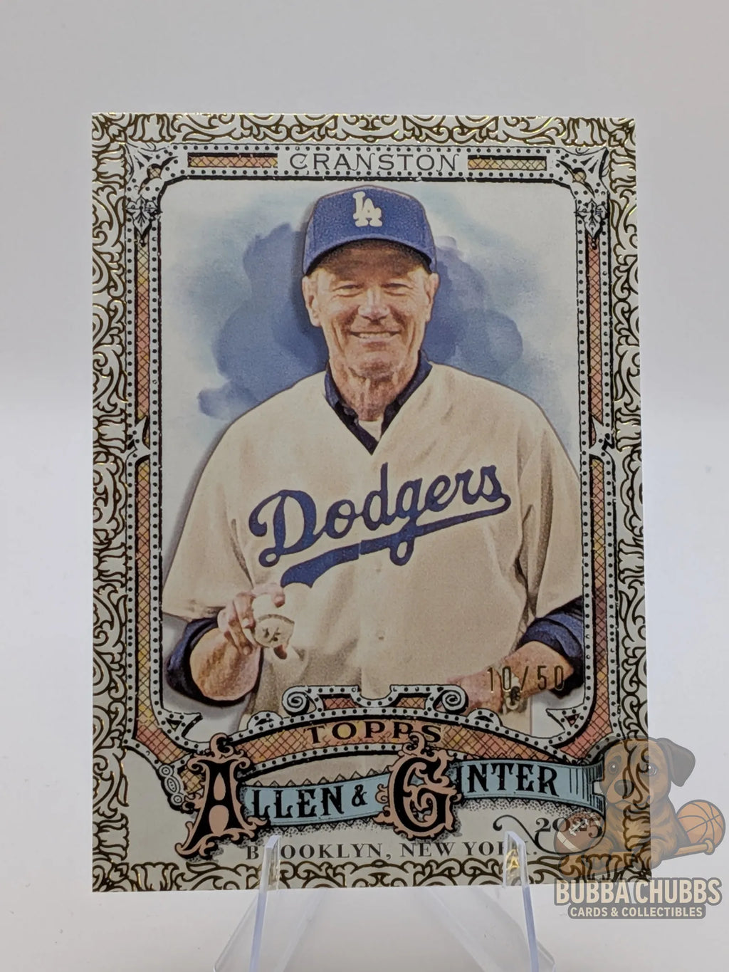 2025 Topps Allen & Ginter Gold Filigree Bryan Cranston #209 10/50