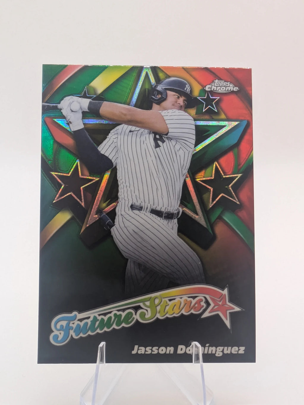 Baseball trading card of Jason Dominguez New York Yankees Topps Insert Future Stars Rookie